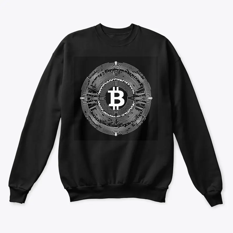 Bitcoin black and white