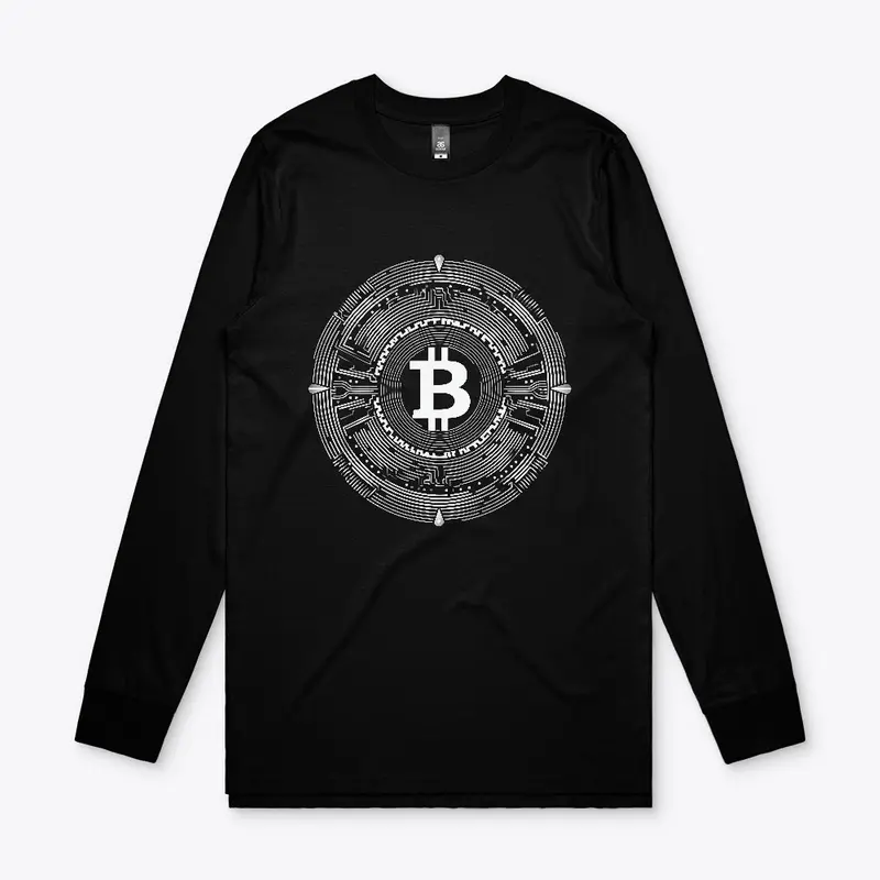 Bitcoin black and white