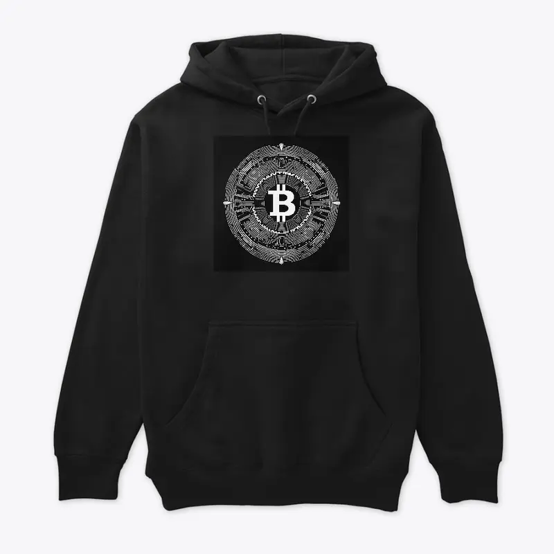 Bitcoin black and white