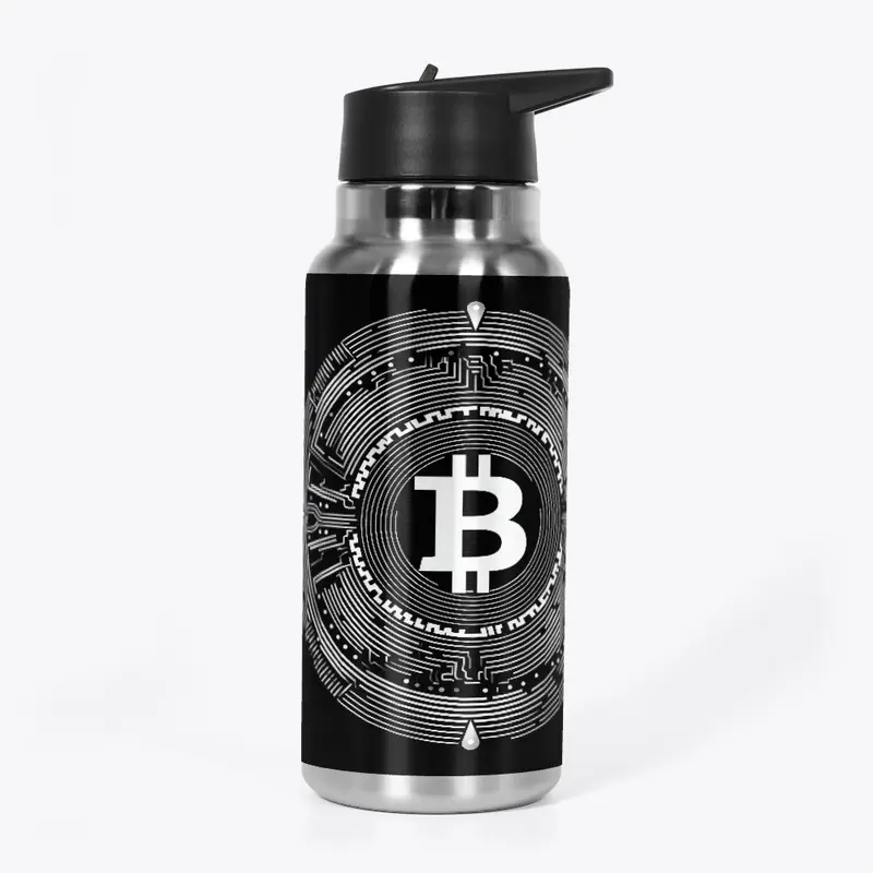 Bitcoin black and white